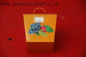 tin bucket, tin pot, zinc basket