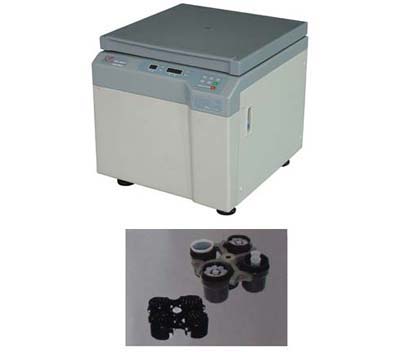 Low speed table-top large capacity centrifuge