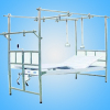 Reverse orthopedics traction bed with stainless steel bedstead and steel plate surface