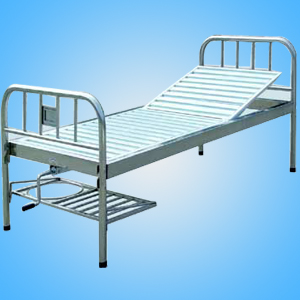 Single shake bed with stainless steel bedside