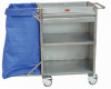 Stainless steel clearing trolley