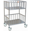 Stainless steel goods delivery trolley