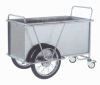 Stainless steel trolley for laundry