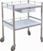 Stainless steel treatment trolley