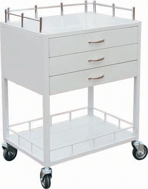 Medicine-delivery trolley of 180 lattices with spray painting