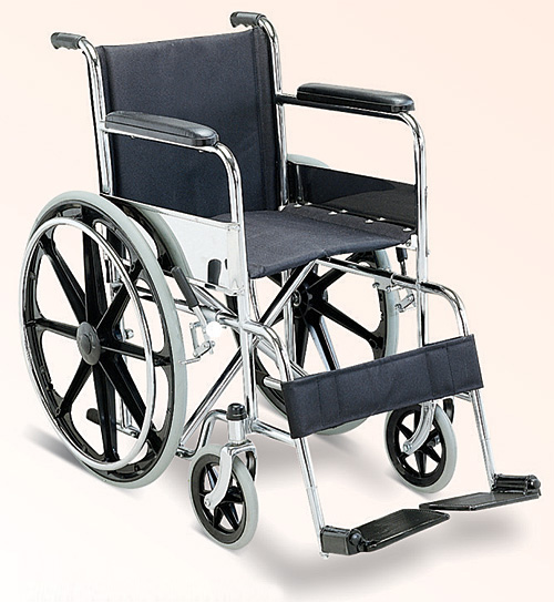 Steel wheel chair