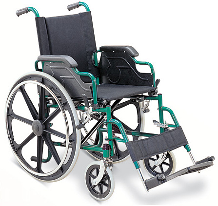 Steel wheel chair