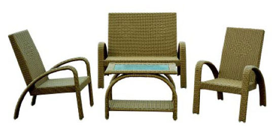 Alum/wicker collection