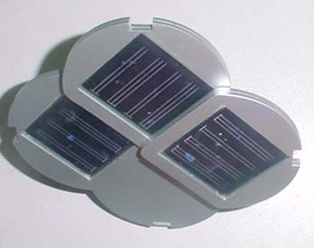 Foldable solar chargers with LED light