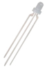 3mm white diffuse bicolor led lamp