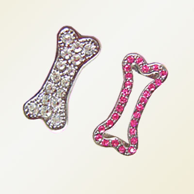 Pet charms rhinestone letters