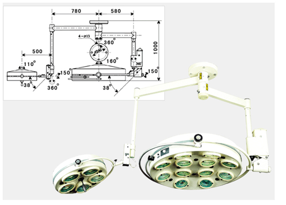 APERTURED SHADOWLESS OPERATION LAMP