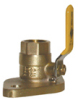 Brass flanged ball valve