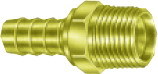 Brass flare male coupling
