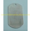 dog tag stainless steel flat