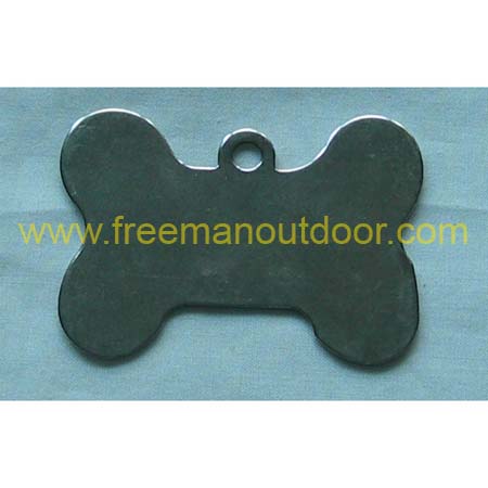 stainless steel dog tag bone shape