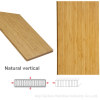 Natural vertical bamboo flooring