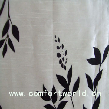 Flocking Curtain Fabric