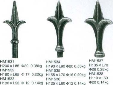spearheads,point,Base collar,ornamental iron, iron products