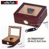 humidor with leather apron