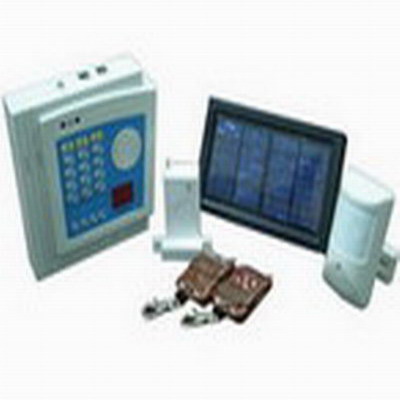 wireless solar energy intruder alarm system