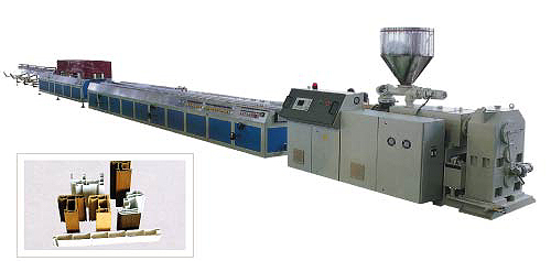 PE PVC Profile Extrusion Production Line