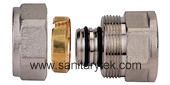 Brass compression fitting for pex pipe of F01-102