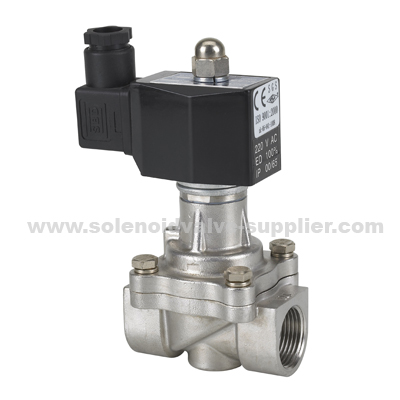 2way stainless steel zero pressure IP 65 steam solenoid valve