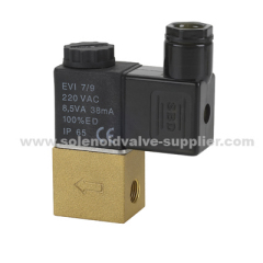 2 way brass Mounting hole Direct Action miniature Solenoid Valve