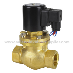 2 way brazen metal coil hot water air oil PTFE steam Solenoid Valve