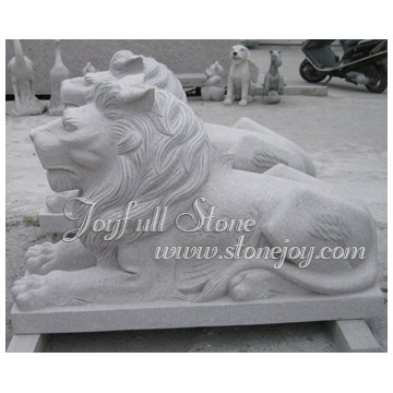 Animal Carving/Granite Lions