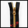 Nylon zipper gold teeth