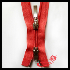 Nylon zipper two way