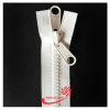 Plastic zipper double puller