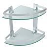 double glass shelf