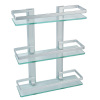 triple glass shelf