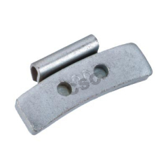Zn plated wheel weight
