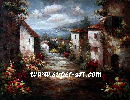 Commercial impression medierranean oil painting