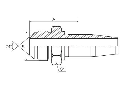 90°JIC Female 74°Cone Seat SAE J514