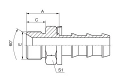 BSP Male 60°Cone Seat