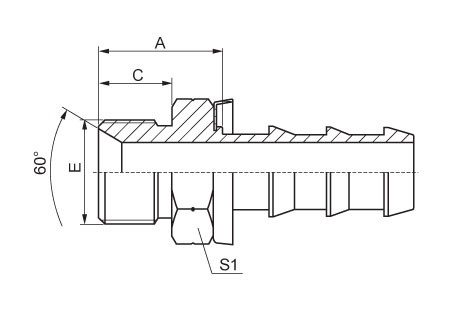 BSP Male 60°Cone Seat