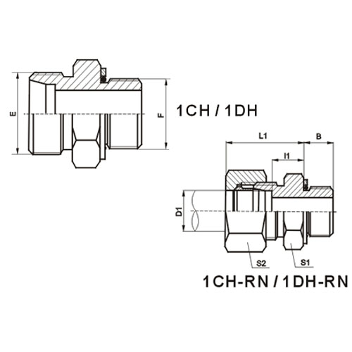 Metric Thread Stud Ends ISO 6149