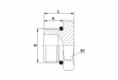 SAE O-Ring Boss Plug L-Series