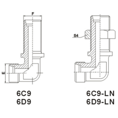 90°Elbow Bulkhead Fitting