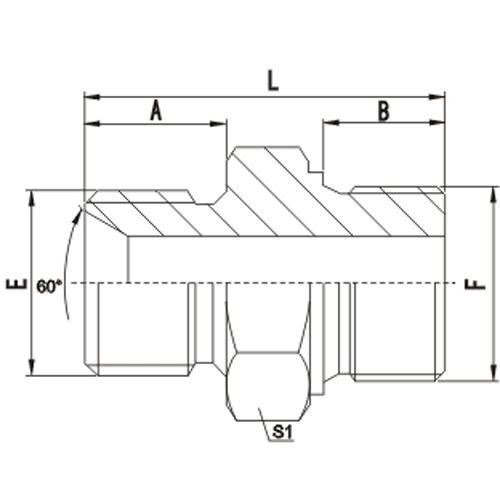 Metric Male With Bonded Seal