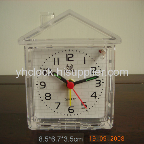 plastic glass clock