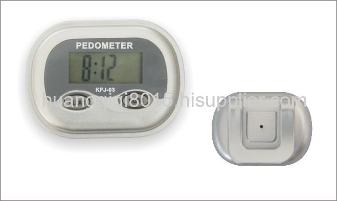 Pedometer With Clock