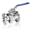 2pc flange ball valve with mounting pad