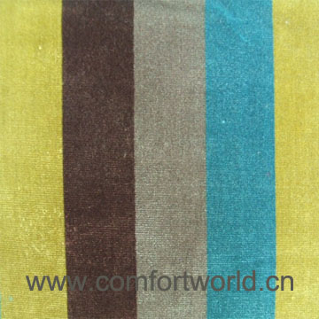 Stripe Cut Pile Fabric
