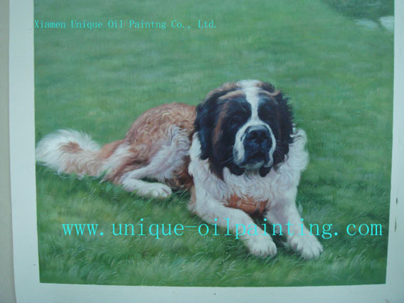 hand made Pet Oil Painting